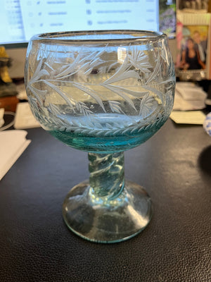 Handblown Mexican Margarita Glass $25 Each