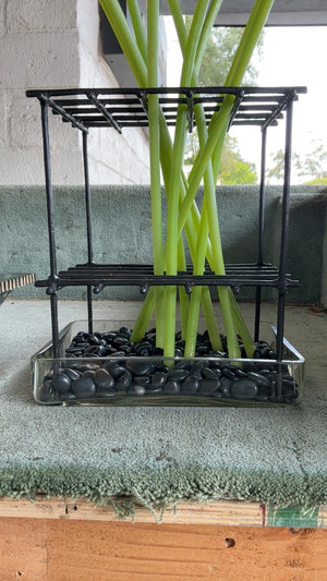 Iron Floral Stand with Faux Calle Lilly
