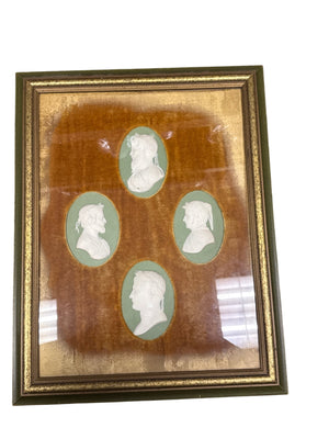 Wedgwood Jasperware Italian Poets Portrait Medallions 15 x 20