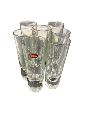 Vintage Carlo Moretti "Bullet" Italian Brunch Weighted Highball Glasses Set Of 7