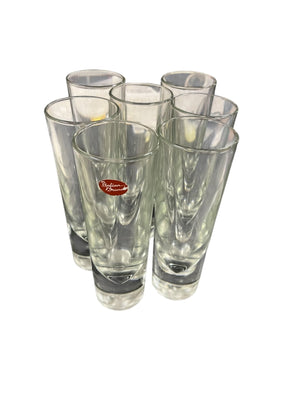Vintage Carlo Moretti "Bullet" Italian Brunch Weighted Highball Glasses Set Of 7