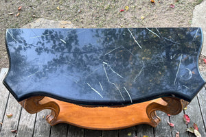 Black Marble Top Console Table 42” x 17.5 x 30.5”