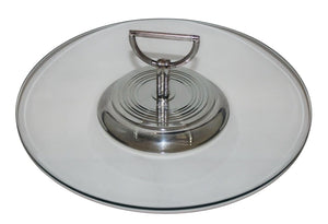Christofle Vibrations Silver-Plated Cheese Hors D'oeuvres Tray 12 1/4"