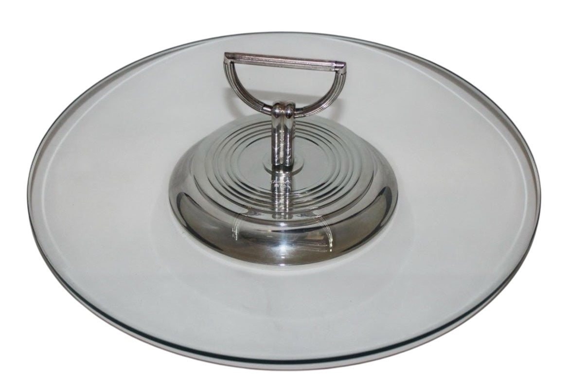 Christofle Vibrations Silver-Plated Cheese Hors D'oeuvres Tray 12 1/4"