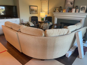 3 Piece Sectional Sofa With Custom Covers 80x40x30
