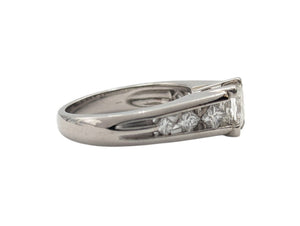 Ring PT950 w/ Princess Cut Diamonds