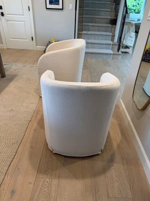 6 Banana Republic Slipcover Caster Chairs (set of 6)