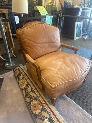 Sam Moore Leather Accent Chair