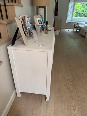 Anthropologie White Console Table 34x20x60