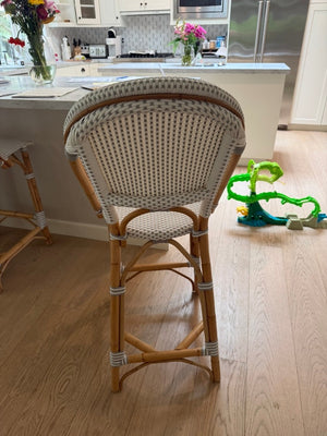 3 Serena & Lily Barstools  (3 ft 5 inch x 1 ft 3 inch)