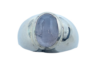 Ring 14k White Gold Star Sapphire