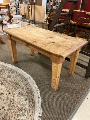Farmhouse Pine Table With Drawer  3ft x 5ft