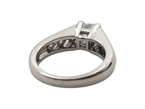 Ring PT950 w/ Princess Cut Diamonds