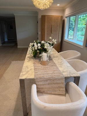 Carrera Marble Dining  Table 72x36x30