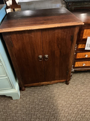 Small Vintage 2 Door Cabinet 27in x 23in x 17in