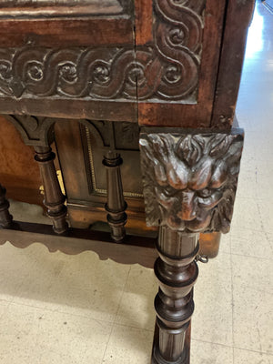 Spanish Baroque Style Cabinet on Stand 18x38x51