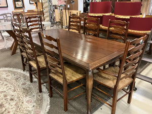 Viscarra's Dining Table + 8 Ladderback Chairs 84x25x30