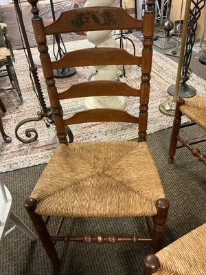 4 Vintage Ladder Back Chairs (set of 4)