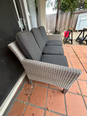 Kingsley Bate Wicker  Patio Sofa 74" W.