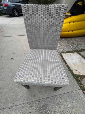 7 Kingsley Bate Wicker Patio Chairs ( no cushions))
