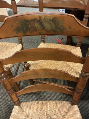 4 Vintage Ladder Back Chairs (set of 4)