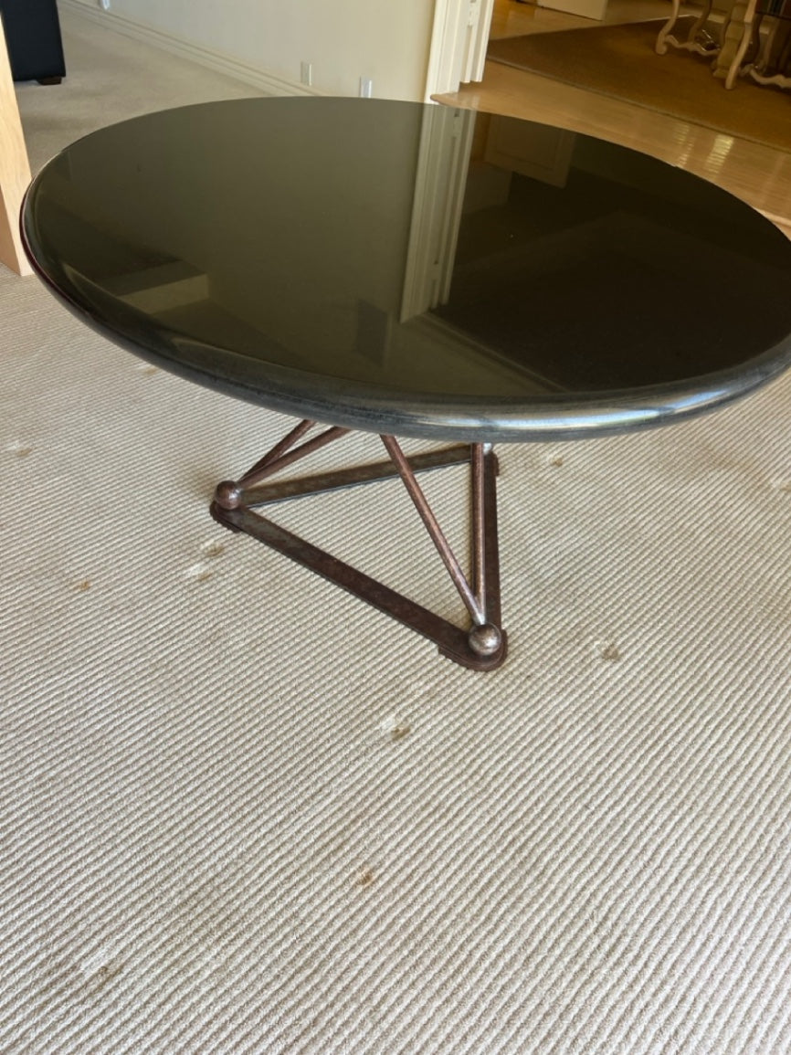 Granite Table with Metal Base 30.5in x 53in