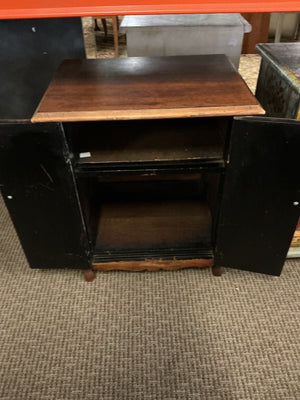 Small Vintage 2 Door Cabinet 27in x 23in x 17in