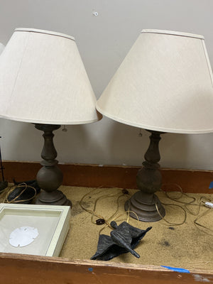 2 Table  Lamps with Shades ( pair)