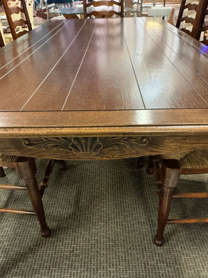 Viscarra's Dining Table + 8 Ladderback Chairs 84x25x30