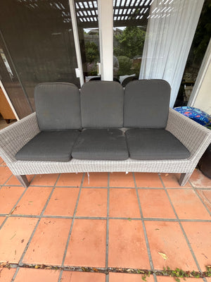 Kingsley Bate Wicker  Patio Sofa 74" W.