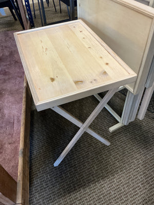 4 Wood Foldable TV Trays with Stand (set of 4)