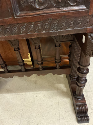 Spanish Baroque Style Cabinet on Stand 18x38x51