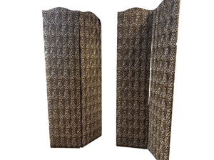  Leopard Print Two-Panel Screens Pair – 22" x 95" Panels