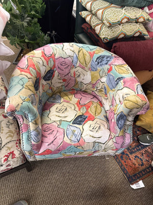 Decorative Floral Arm Chair