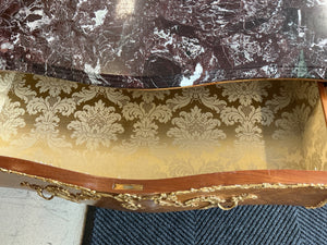 Louis XV Style Bombé Commode With Marble Top – 57" x 23" x 34"