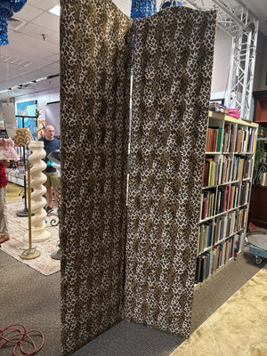  Leopard Print Two-Panel Screens Pair – 22" x 95" Panels