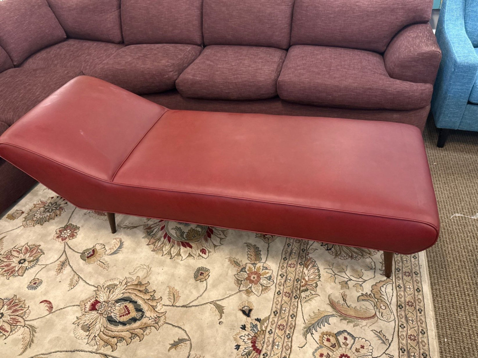 Red Chaise Lounge Bed