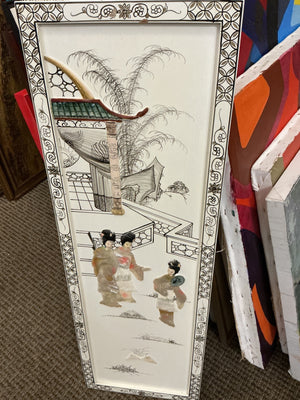 Mid-Century Japanese Export Decorative Wall Panels