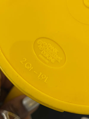Vintage DANSK Gourmet Designs Yellow 2QT Pitcher Designed by Gunnar Cyren 1960 Melamine Plastic