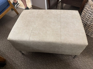 Faux Reptile Ottomans (Each) – 33" x 23" x 18"