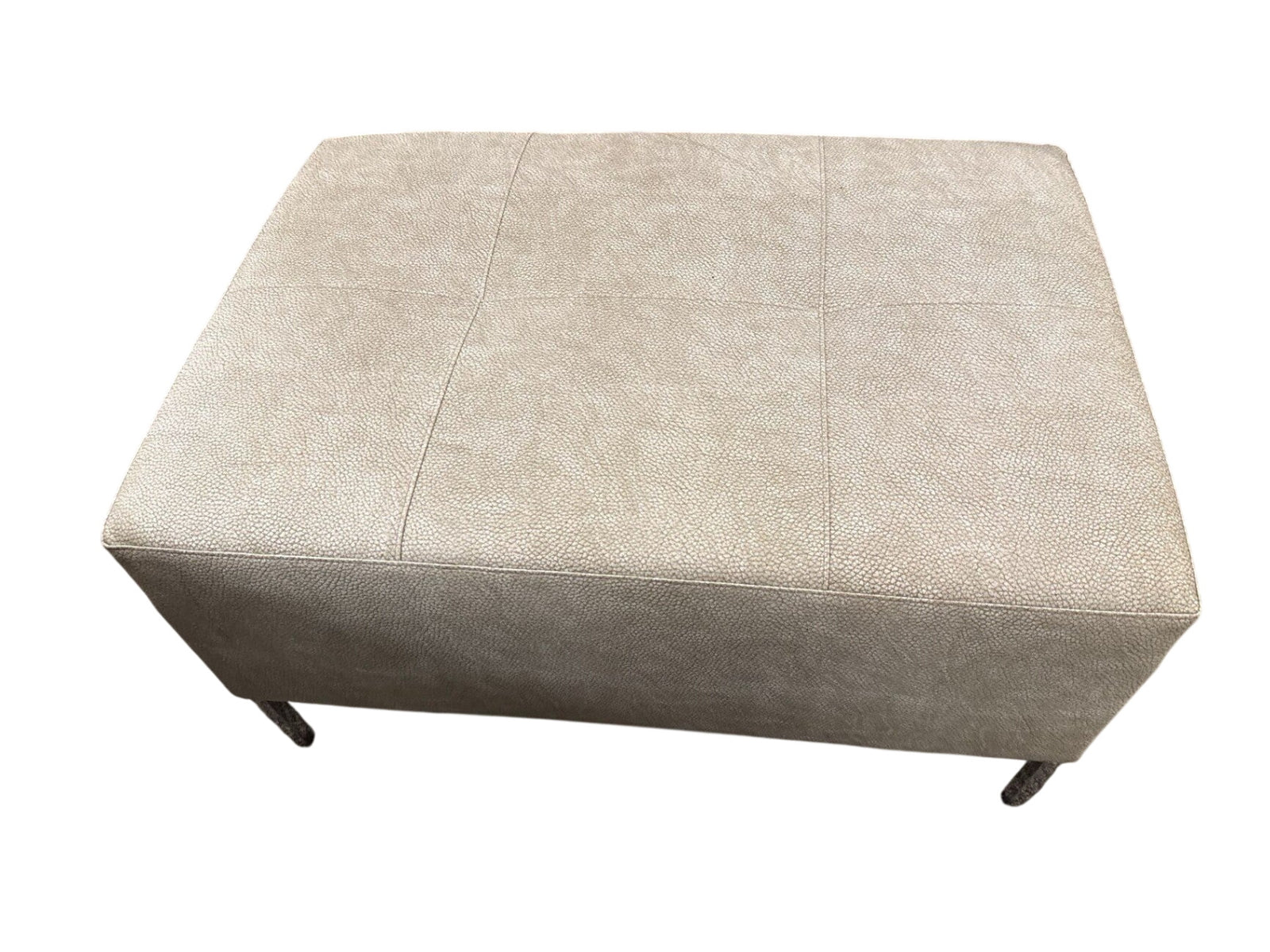 Faux Reptile Ottomans (Each) – 33" x 23" x 18"