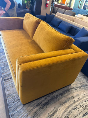 Gold Velvet Sofa – 87"