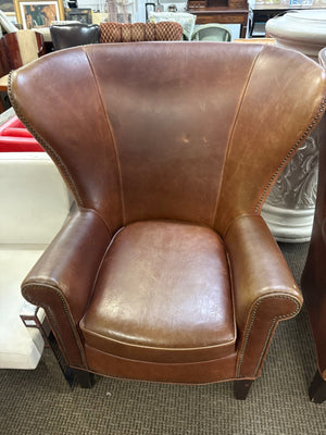 King Brown Wingback Chair
