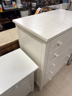 White Chest Of Drawers – 37" x 21" x 45"