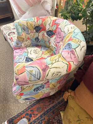 Decorative Floral Arm Chair