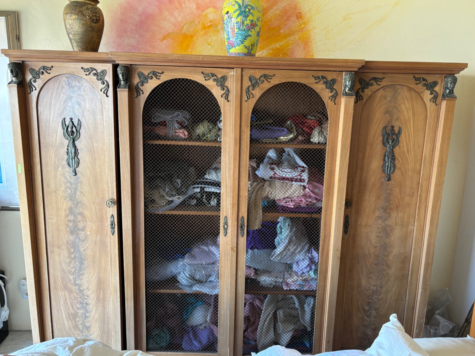 Neoclassical Library Cabinet / Display Bookcase 82x18x70