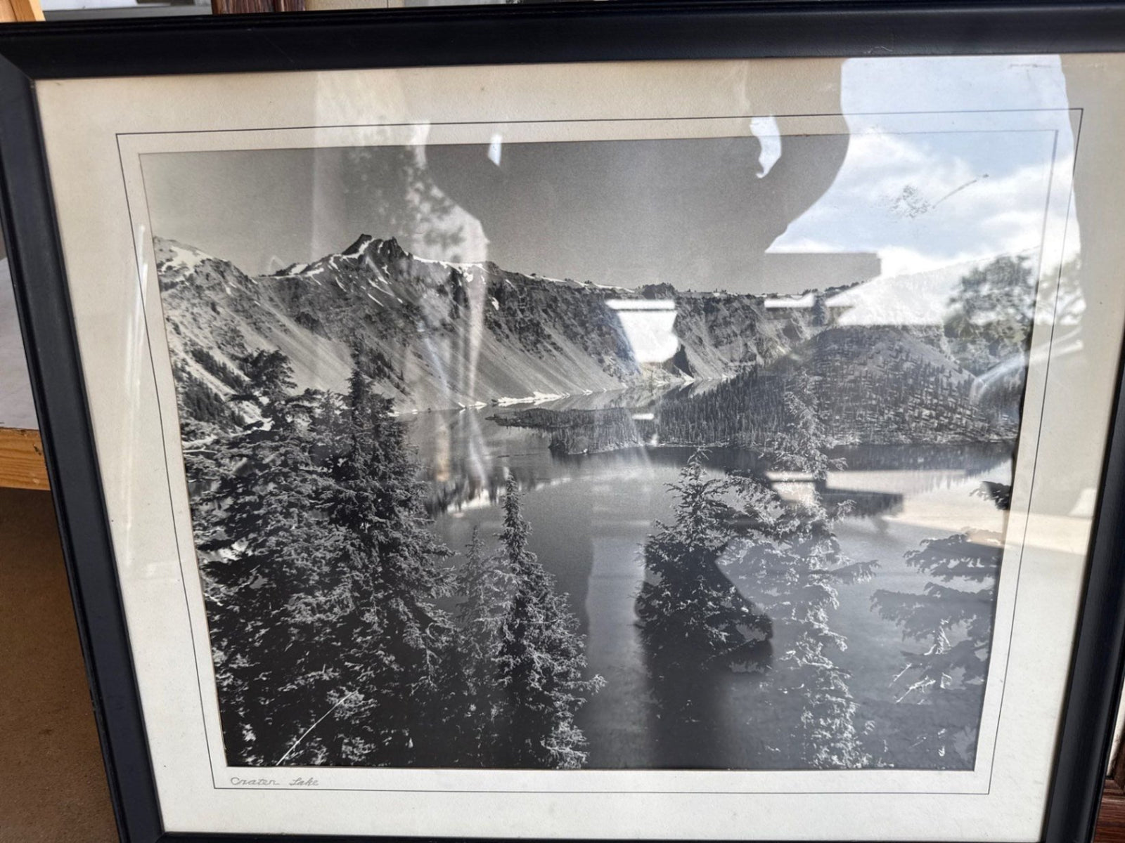 Vintage Crater Lake Oregon Photograph