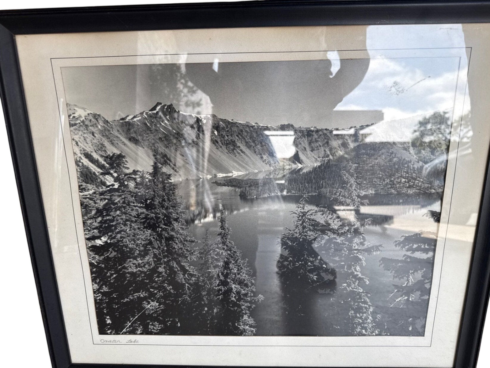 Vintage Crater Lake Oregon Photograph