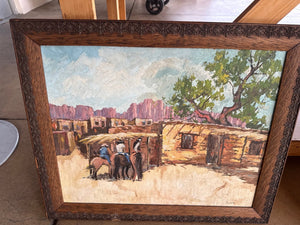 A. Lopez 'Three Riders' Acrylic on Board