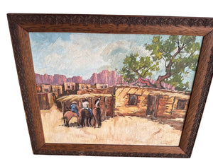 A. Lopez 'Three Riders' Acrylic on Board